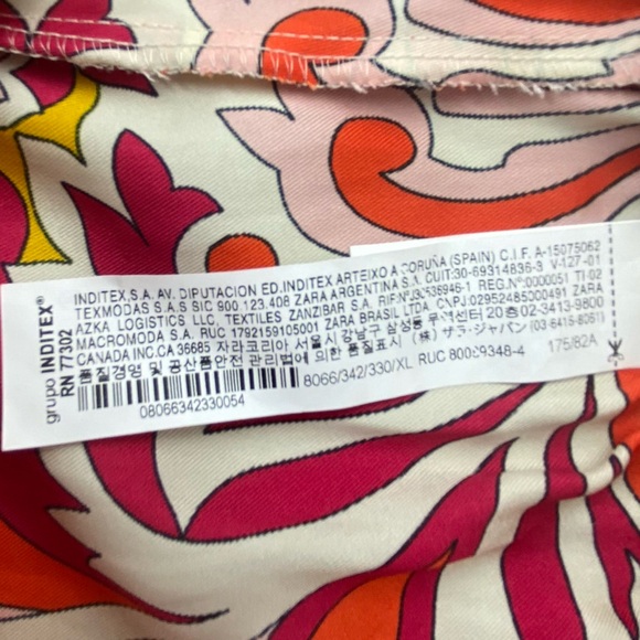 NWT Zara Flowy Printed Shorts 8066 035 330 - Size XL - Picture 5 of 11